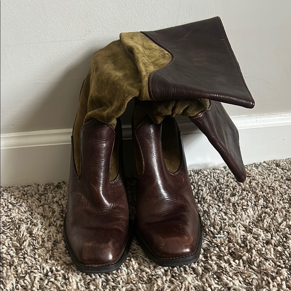 Brown Leather Boots
